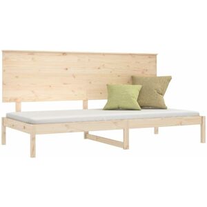 Day Bed 90x200 cm Solid Wood Pine Vidaxl Brown