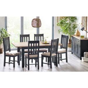 ASHFIELD DINING SETS Dining Set (6 Chairs) - Dark Grey