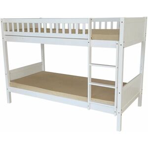 HUMZA AMANI Domino 3FT Kids Bunk Bed - White - White