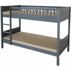 HUMZA AMANI Domino 3FT Kids Bunk Bed - Grey - Grey