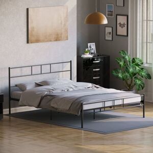 Home Discount - Dorset 5ft King Size Metal Bed Frame, Black, 200 x 150 cm