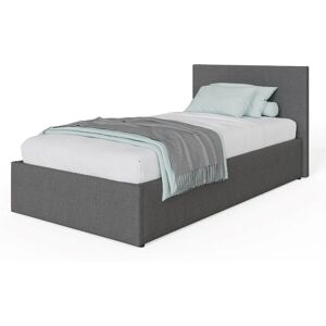 GFW End Lift Ottoman Storage Bed 90cm Single Grey