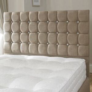 DIVAN BEDS UK Elmira Fabric Upholstered Bed Frame / 4FT6 / 1500 Pocket Spring Memory Foam Mattress
