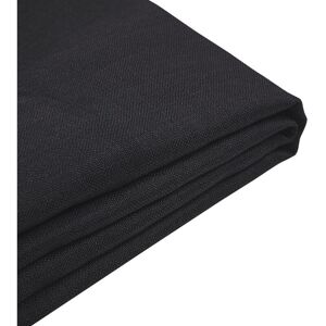 Beliani - eu King Size 5ft3 Bed Frame Additional Cover Fabric Upholstery Black Fitou - Black