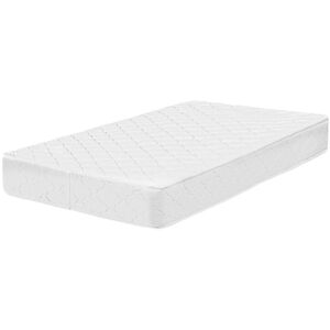 BELIANI Eu Single Mattress 2ft6 Double Sided Medium Hard Pocket Springs White Duo - White