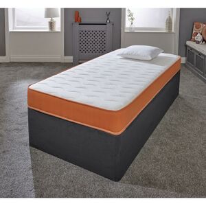 eXtreme Comfort Ltd Cooltouch Essentials Orange 18cms Deep Hybrid Spring & Memory Foam Mattress, 2ft6 Small Shorty Single