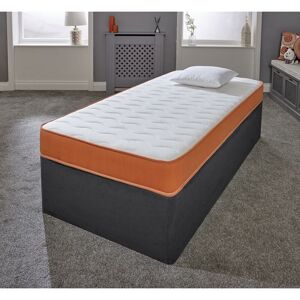 eXtreme Comfort Ltd Cooltouch Essentials Orange 18cms Deep Hybrid Spring & Memory Foam Mattress, 2ft6 Small Single