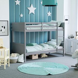 Home Discount - Gemini 3ft Single Wood Detachable Bunk Bed, Grey