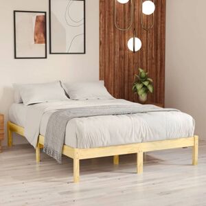 Bed Frame Solid Wood 120x190 cm Small Double - Goodvalue