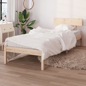 Bed Frame Solid Wood Pine 90x190 cm Single - Goodvalue