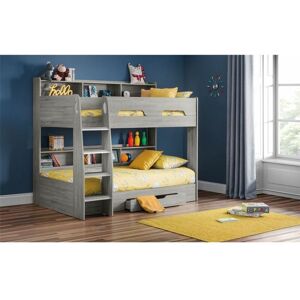 ASHFIELD BUNK BEDS Grey Oak Book Case Bunk Bed 3ft (90cm) - Best Seller