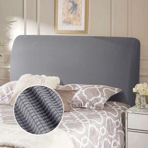 Denuotop - Headboard cover for double bed, headboard, elastic cover, dustproof, washable, light gray 120-140 cm