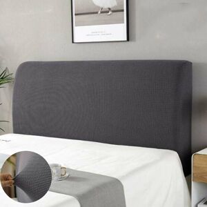 MUMU Headboard cover, headboard protective cover, dustproof, washable headboard cover, complete package, 360°, gray, 150 cm, suitable for headboard