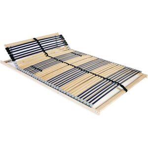 Slatted Bed Base with 42 Slats 7 Zones 120x200 cm fsc VD12402 - Hommoo