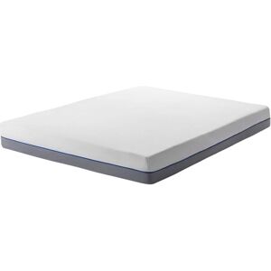 Beliani - eu King Size Mattress 5ft3 White Grey Foam Filling Polyester Cover Glee - Grey