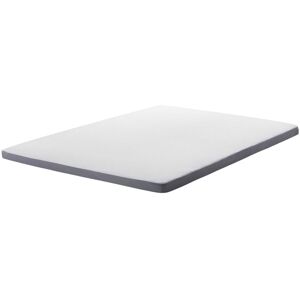 BELIANI Mattress Bed Topper Memory Foam eu King Size 160 x 200 cm 6 cm Thick Comfy - Grey