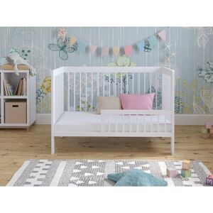 LOVE FOR SLEEP Luca Cot Bed 120x60cm with Aloe Vera mattress (White)
