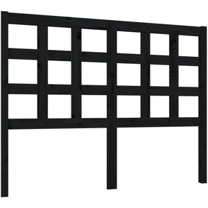 Berkfield Home - Mayfair Bed Headboard Black 125.5x4x100 cm Solid Wood Pine