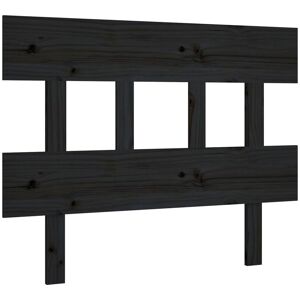 Berkfield Home - Mayfair Bed Headboard Black 78.5x3x81 cm Solid Wood Pine