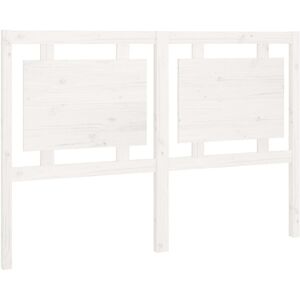 BERKFIELD HOME Mayfair Bed Headboard White 145.5x4x100 cm Solid Pine Wood