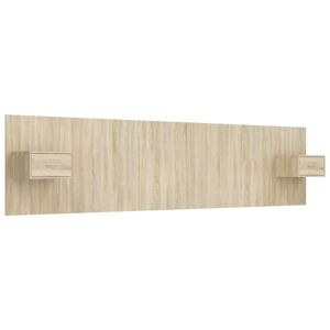 BERKFIELD HOME Mayfair Bed Headboard with Cabinets Sonoma Oak Engineered Wood