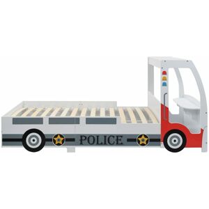 BERKFIELD HOME Mayfair Children's Police Car Bed with Desk 90x200 cm