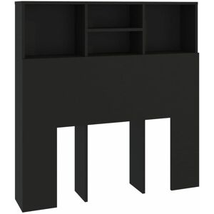 Berkfield Home - Mayfair Headboard Cabinet Black 100x19x103.5 cm