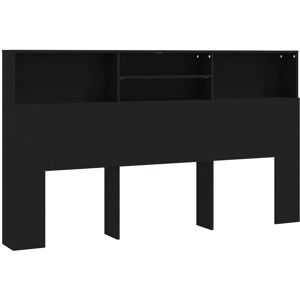 Berkfield Home - Mayfair Headboard Cabinet Black 180x19x103.5 cm