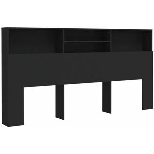 Berkfield Home - Mayfair Headboard Cabinet Black 200x19x103.5 cm