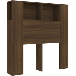 Berkfield Home - Mayfair Headboard Cabinet Brown Oak 100x18.5x104.5 cm