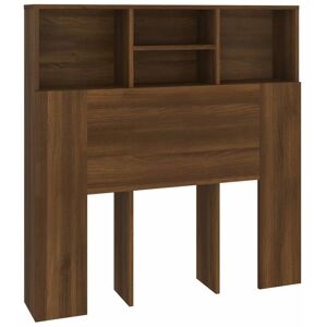 Berkfield Home - Mayfair Headboard Cabinet Brown Oak 100x19x103.5 cm