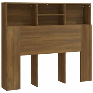 BERKFIELD HOME Mayfair Headboard Cabinet Brown Oak 120x19x103.5 cm