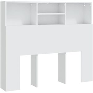 Berkfield Home - Mayfair Headboard Cabinet White 120x19x103.5 cm