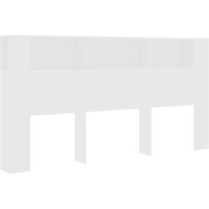 Berkfield Home - Mayfair Headboard Cabinet White 200x18.5x104.5 cm