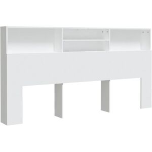 Berkfield Home - Mayfair Headboard Cabinet White 200x19x103.5 cm