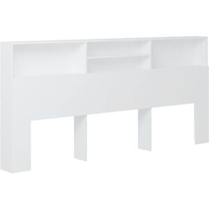 Berkfield Home - Mayfair Headboard Cabinet White 220x19x103.5 cm