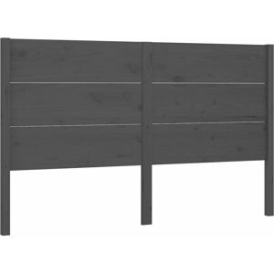 Berkfield Home - Mayfair Headboard Grey 126x4x100 cm Solid Wood Pine