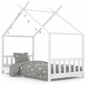 BERKFIELD HOME Mayfair Kids Bed Frame White Solid Pine Wood 90x200 cm