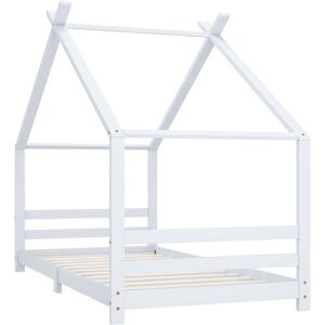 BERKFIELD HOME Mayfair Kids Bed Frame White Solid Pine Wood 90x200 cm