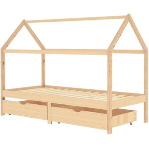 Berkfield Home - Mayfair Kids Bed Frame with Drawers Solid Pine Wood 90x200 cm