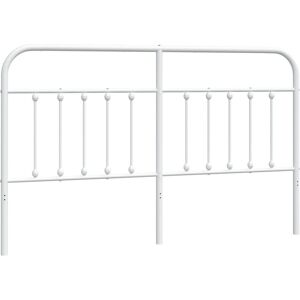 BERKFIELD HOME Mayfair Metal Headboard White 160 cm