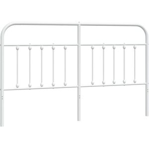 BERKFIELD HOME Mayfair Metal Headboard White 180 cm