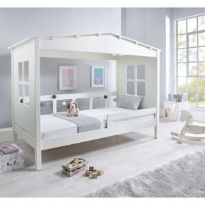 BEDMASTER Mento Wooden Treehouse Bed White With Orthopaedic Mattress