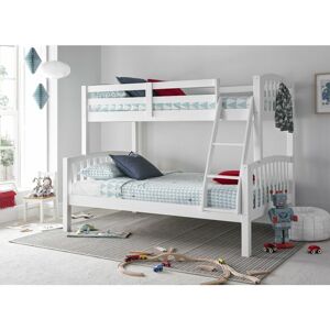 BEDMASTER Mya Triple Sleeper White With Memory Foam Mattresses