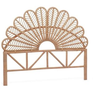 SWEEEK Rattan Bohemian Headboard, double bed, L160 x P6 x H130cm (6,7kg)