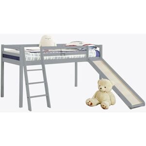 HOME DETAIL Newark Grey Wooden Mid-Sleeper with Slide V2