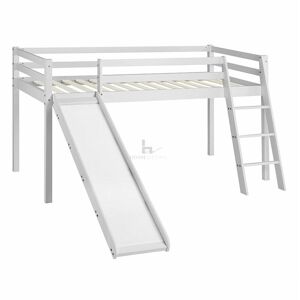 Home Detail - Newark White Wooden Mid-Sleeper with Slide V2