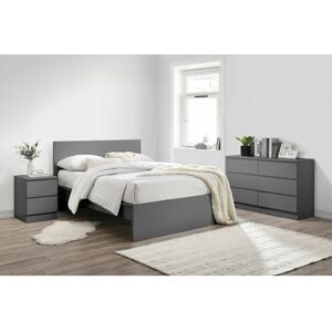 Birlea Furniture - Oslo Double Bed Grey - Grey