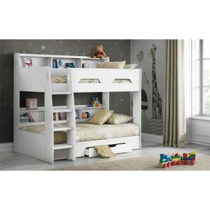 ASHFIELD BUNK BEDS Pure White Book Case Bunk Bed 3ft (90cm) - Best Seller