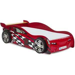 ASHFIELD CHILDRENS Red Race Car Bed Frame With Underbed Storage Drawer - Single